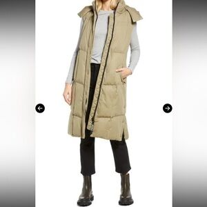 Avec Les Filles longline maxi puffer vest- EUC Size M